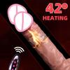 Thrusting Dildo Vibrator Sex Toys Realistic Silicone Penis Remote Control Telescopic Dildos Adult Toy for Women Masturbation 18+