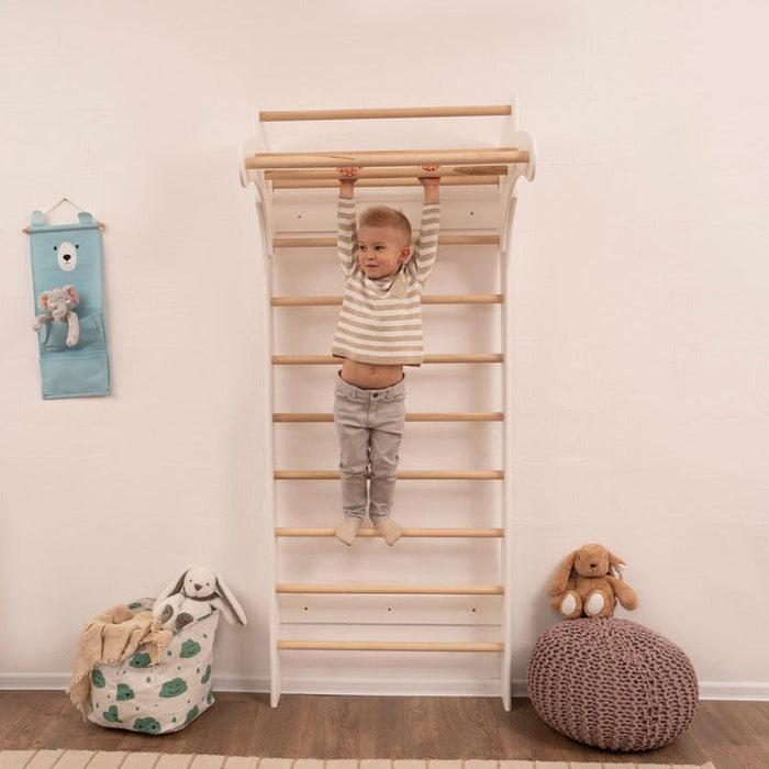 Gymnastic Ladder Light Xl - White-Wood