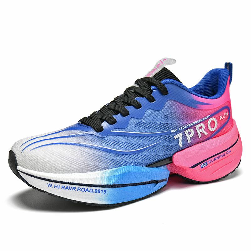 Roter Hase 7Pro Doppel-Mesh Verdickte Paar Popcorn Ultraleicht Stoßdämpfung Rebound Sneaker Outdoor Racing Laufschuhe