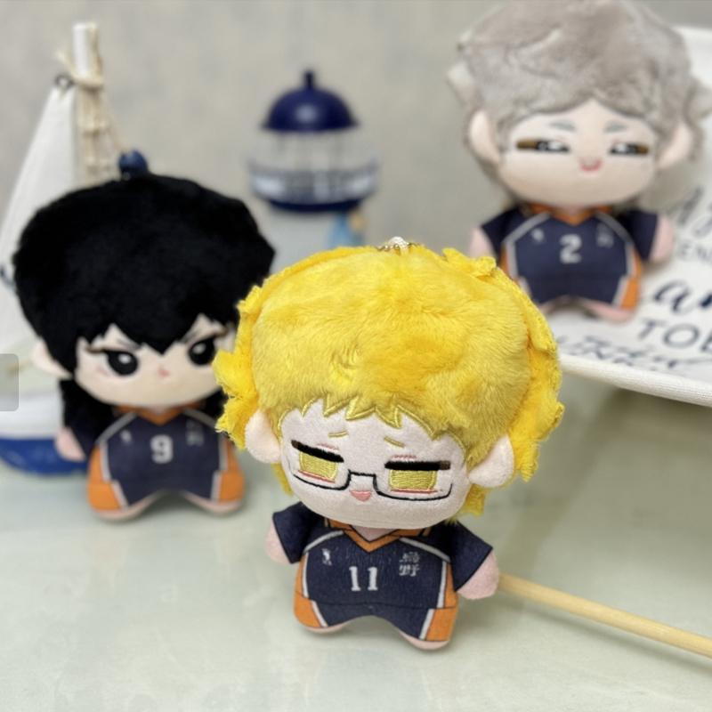 1Pc 12CM Kawaii Cotton Doll Haikyuu Plush Toys Anime Hinata Shoyo Tobio Kageyama Sugawara Koushi Kei Tsukishima Plushie Doll