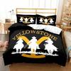 This Is My Yellow-Stone Watching Retro Fashion Bedding Set Duvet Cover Pillowcase Single Double King Size Adult Bedroom Gift
