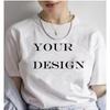 Customized Your Own Design T Shirt Women Custom Your Print Photo Logo Tshirt DIY Graphic Tshirt Female Customized Text Tops