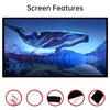 4K 100 inch 3D projection screen