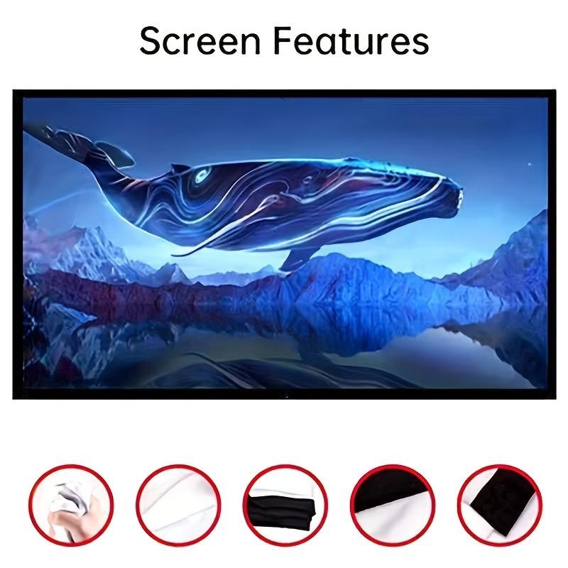 4K 100 inch 3D projection screen