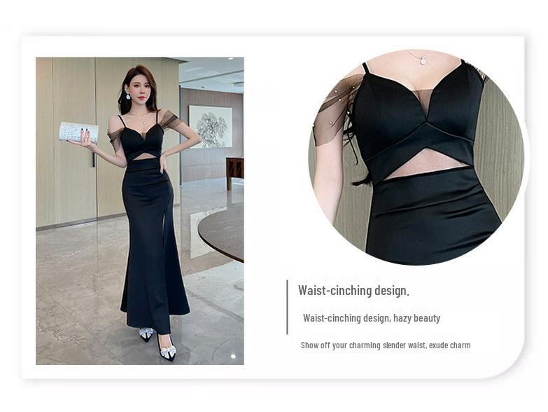 Elegant Slim-Fit Slip Dress for Spa and Wellness Technicians