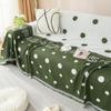 Gepunkteter Sofabezug, Überwurf, Decke für Wohnzimmer, Sofa, Paarposition, moderner Überwurf, Camping, Picknick, Farbblock-Decke