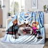 Elsa Theme Printed Blanket - Perfect for Couch, Bed, Travel & Outdoor Use | Machine Washable, Cozy & Durable.