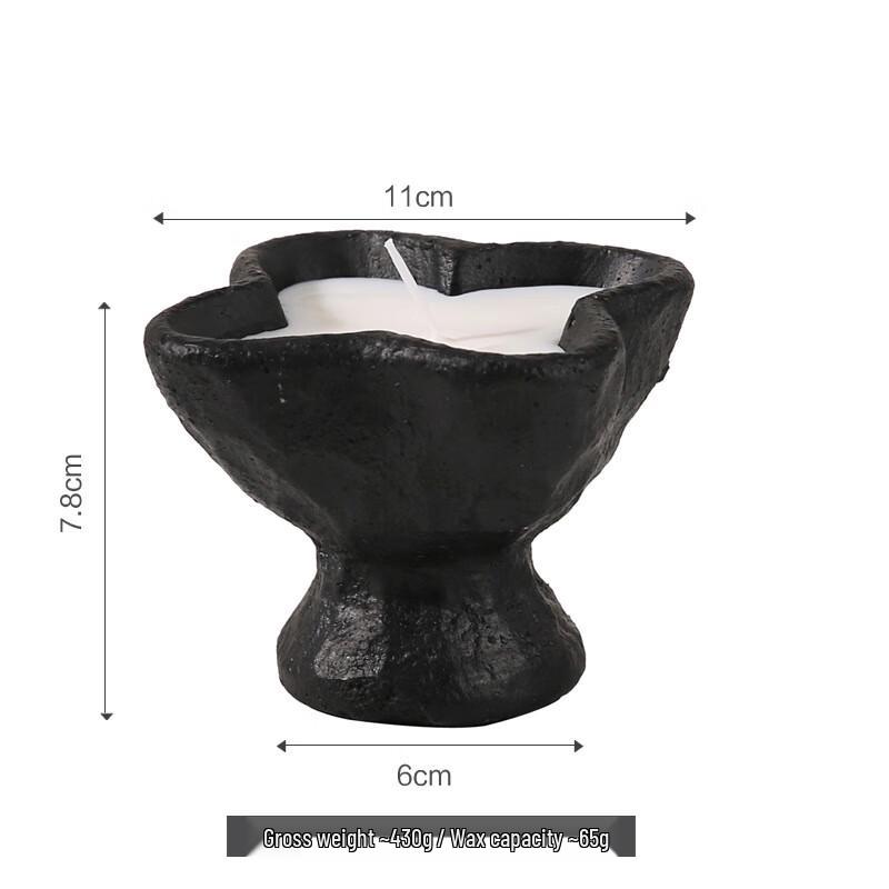 Wabi-Sabi Cement Flameless Candle Holder