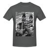 Waterfall By M C Escher American Retro Tshirt Urban Commuting Fashion Sense Basic Tee
