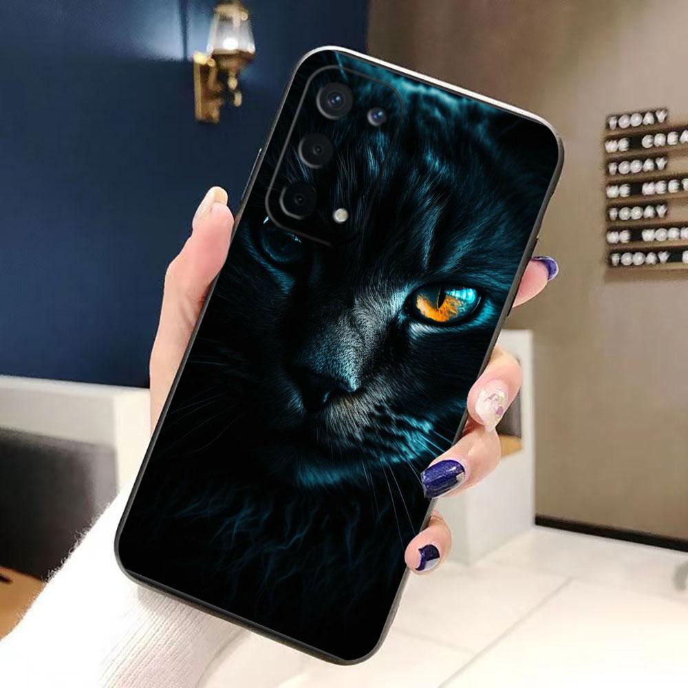 

Black Cat Staring Eye Phone Case For OPPO A9 A15 A17 A31 A38 A53 A54 A55 A57 A60 A73 A74 A79 A78 A92 A93 A94 A98 Case Funda Capa OPPOA92(A52)A724G
