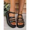 Women's Plus Size 41-42 Platform Sandals, New Summer Fairy Style Roman Shoes, Beach Sandals for Dresses