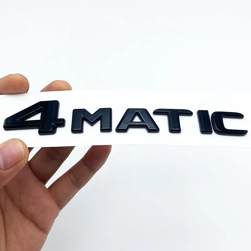 Für Mercedes Benz ABCEGS ML SL CL GLA CLA Klasse AMG 4MATIC 4 MATIC Kofferraum Chrom Mattschwarz Buchstaben Emblem Abzeichen Aufkleber