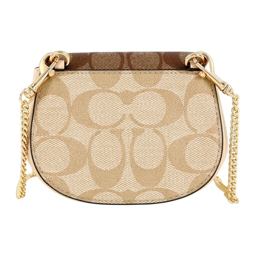 Coach Morgan Canvas Leather Saddle Bag , Crossbody Bag , Shoulder Bag Women's Khaki (Unisex) Crossbody Bags CJ541 IMU4V