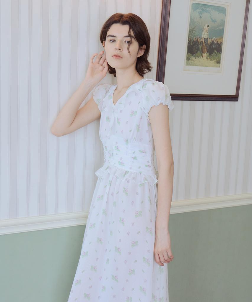 Aiseugadeuneiogongpal Jacaranda Print Dress