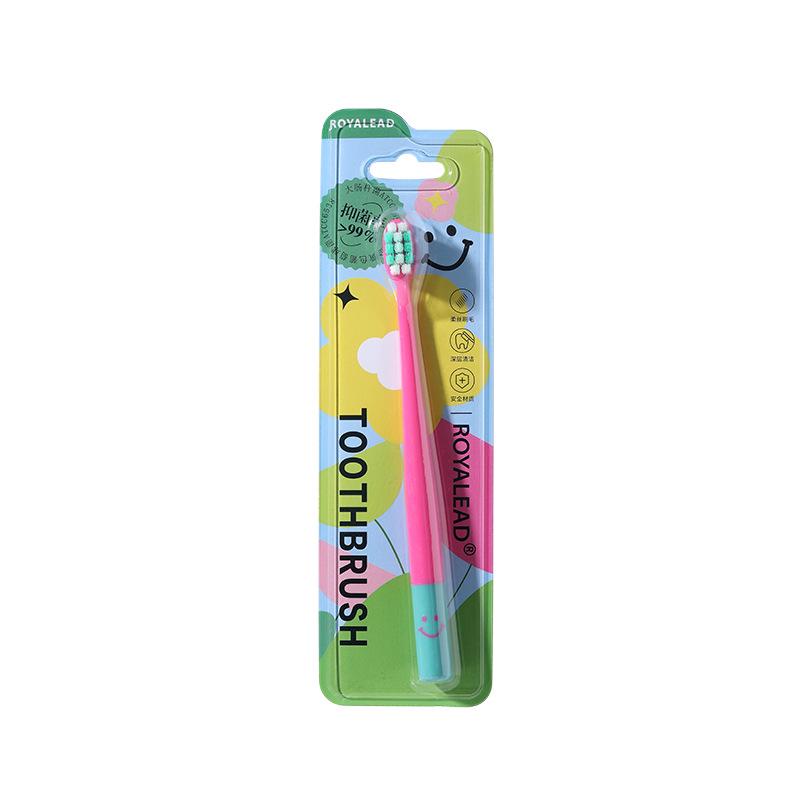 Premium Antibacterial Toothbrush with Soft Bristles - Individually Wrapped for Adults, Small Head, Single Pack, Genuine High-End Design