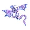 DYS 3D Printed Articulated Dragon Figurine with Adjustable Wings and Unique Eyes, Movable Joints Sculpture for Home Decor Fantasy Gift Lovers