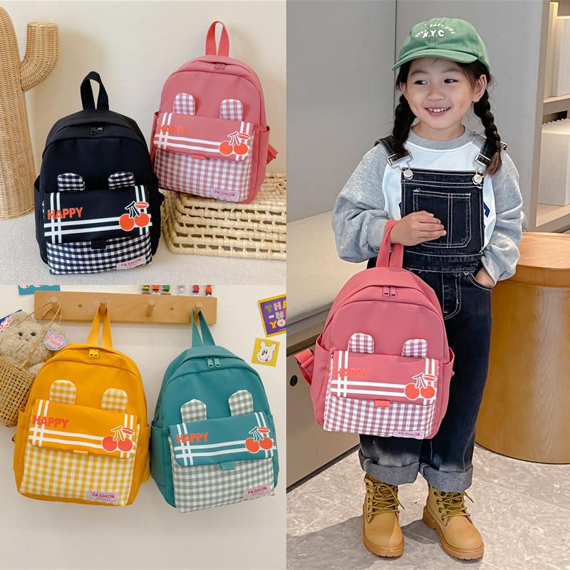 High-capacity Breathable School Backpack For Young Kids In Stylish Macaron Colors