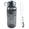 Sports Water Bottle Leakage Proof Detachable Silicone Straw Portable Drinking Bottle with Handle