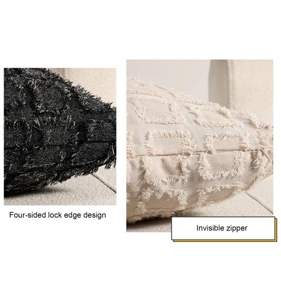 Pillow Cover Breathable Double-Sided Checkered Style Pillow Case Living Room Sofa Bedroom Office Throw Pillowcase