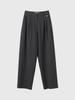 GENERALIDEA New Classic Minimal Two-Pleat Slacks [Charcoal] / Wbd3L11504