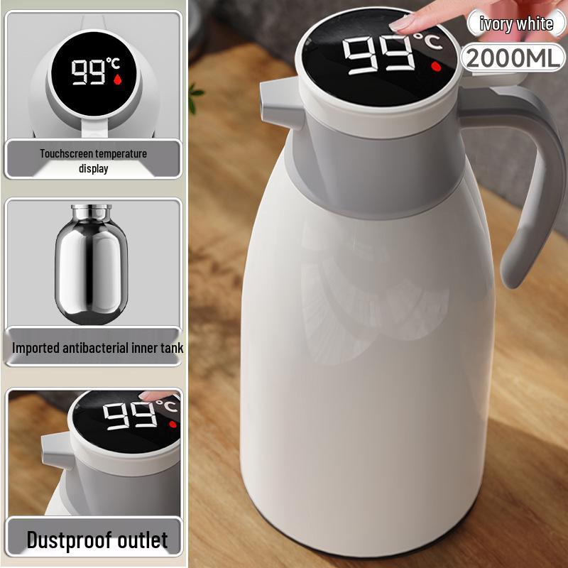 

2024 Большой емкости термос для дома, общежития и офиса - Новая модель для горячей и кипяченой воды 800ml to 2000ml