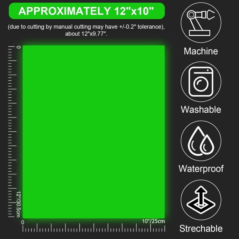 1 Pack Pu Micro-elastic Heat Transfer Hot Luminous Lettering  Film