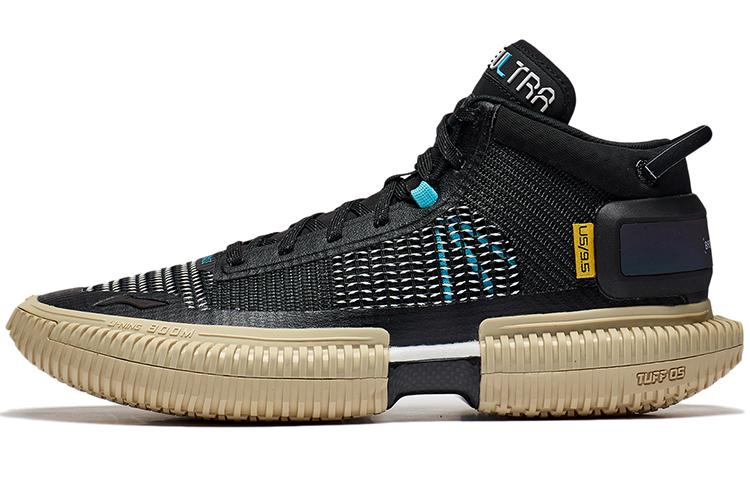 Li Ning Badfive 3 Ультрадышащие Поддерживающие Упругие Средние Баскетбольные Кроссовки Мужские Черные ABFS011-3 39