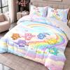 Care Bears 3Pcs Bedding Set Duvet Cover With Two Pillowcases For Bedroom Home Decoration
