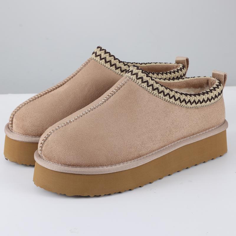 Fashion Crestar Women's Winter Slippers Lady Classic Fashion Brand Warm Thick Sole Shoes Short Plush Ankle Snow Boots Outdoor and Indoor