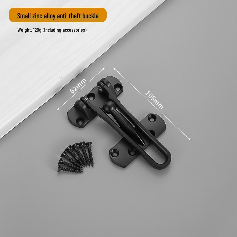 Zinc Alloy Anti-Theft Safety Door Chain with Pin-Type Bolt for Hotel Rooms