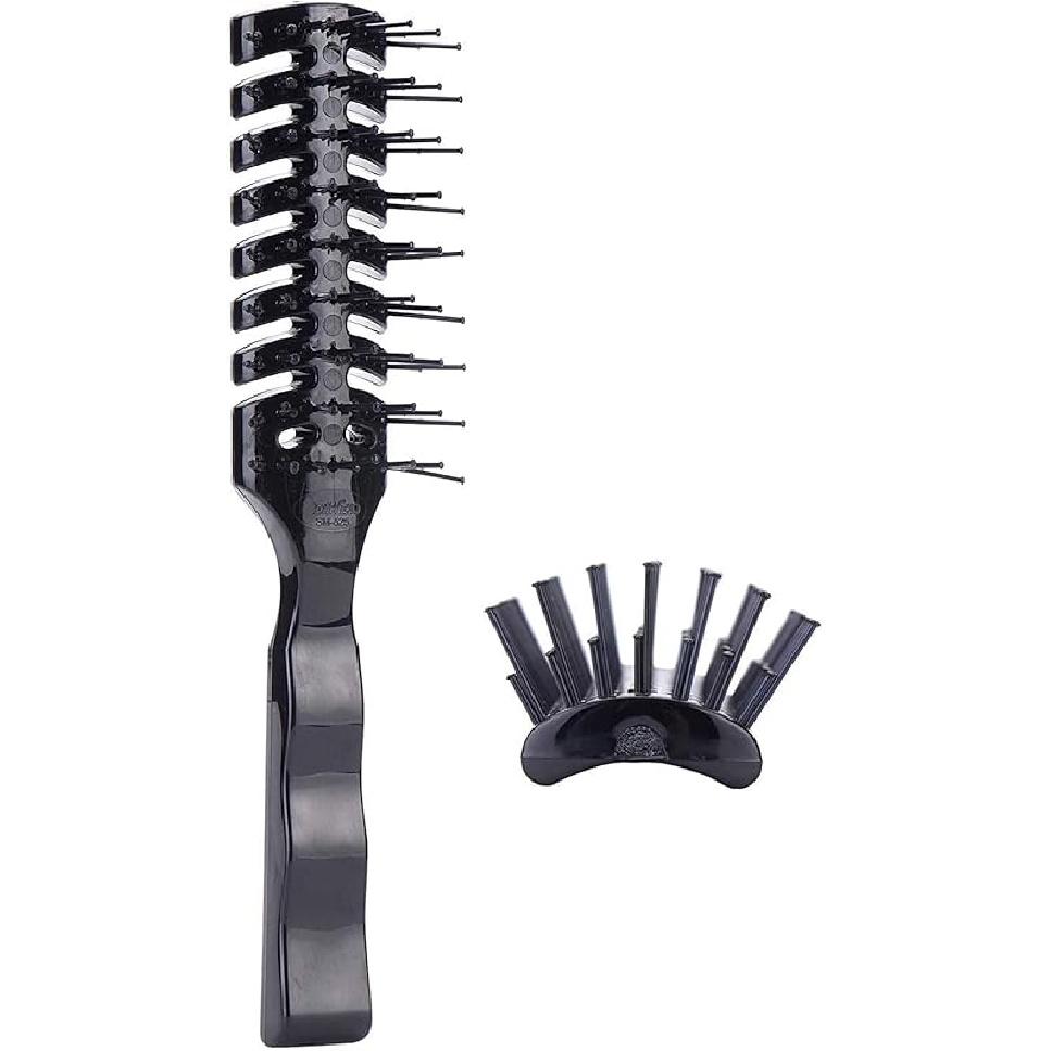 Mens Vented Hair Brush for Blow Drying, Anti Static Vent Hairbrush for Styling Fine, Curly, Wavy, Wet or Dry Hair 1 Count (Pack of 1)