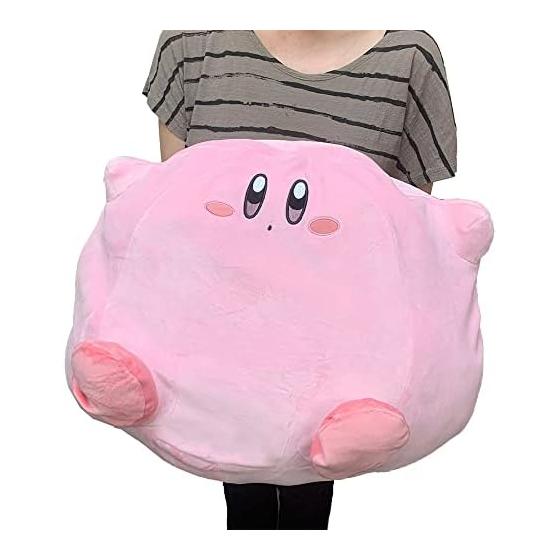 Fluffy and Cute Kirby of the Stars Large Fluffy Cushion Plush Toy Approx. 50cm Official Goods