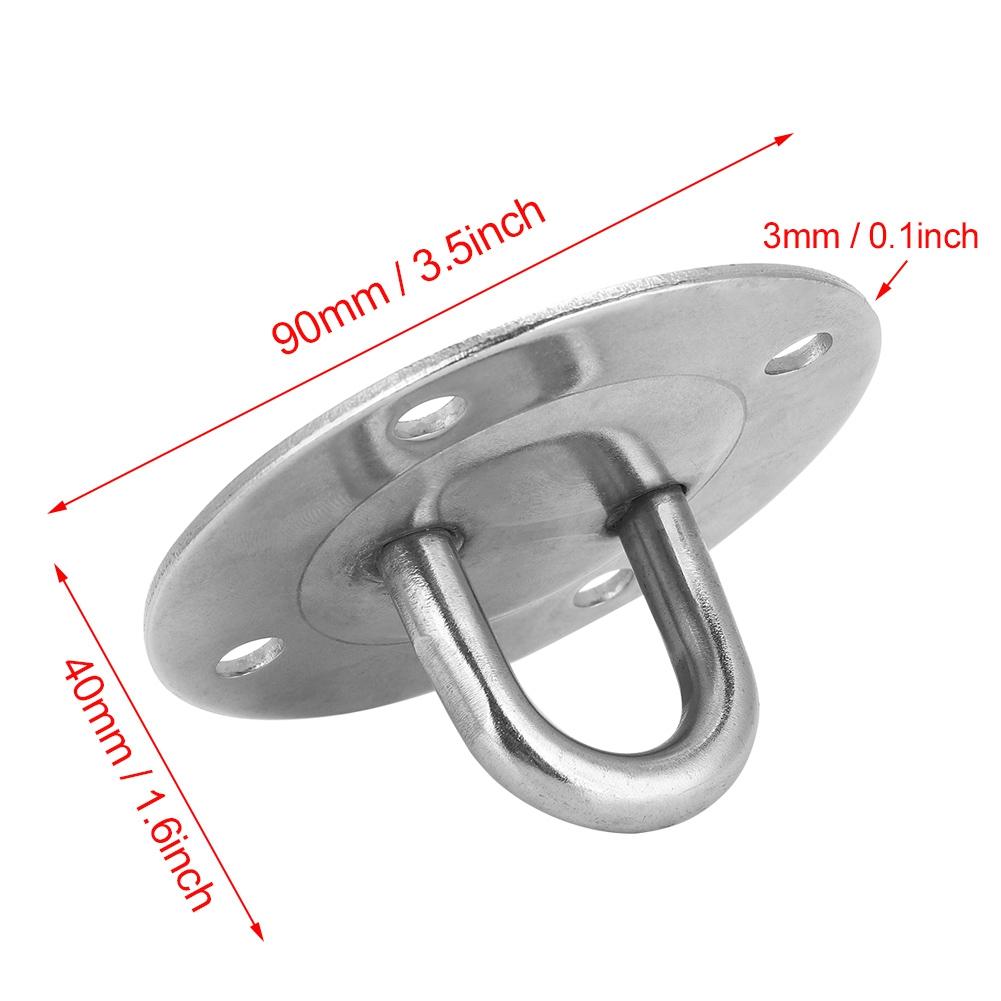 Stainless Steel Mount Anchor & Bolts Ceiling Buckle Hook Fixed Disc for Yoga Hammock