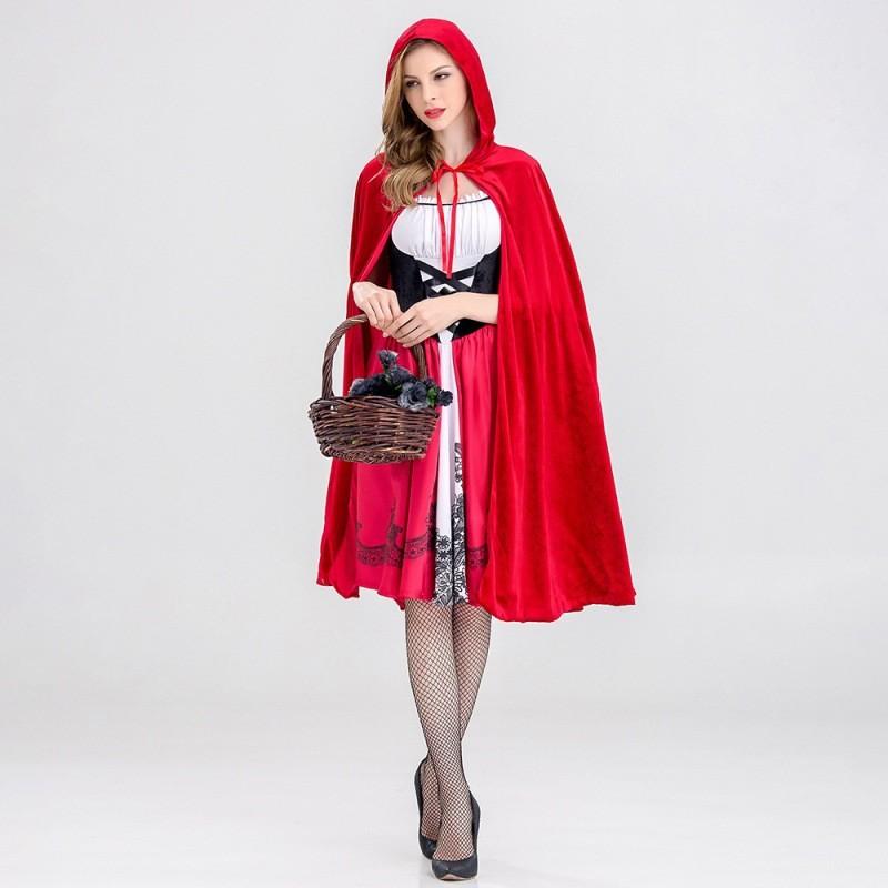 Stylish Little Red Riding Hood Costume For Women Perfect For Halloween Events
