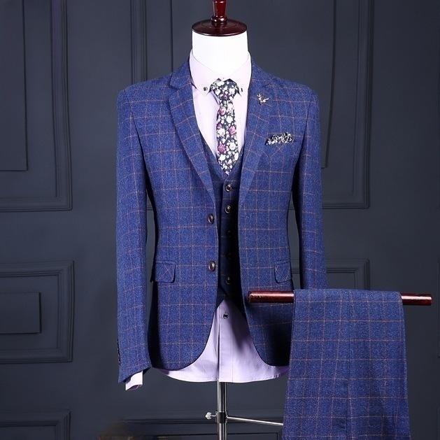 

Лансботер Мужская;s Костюм Корейский Модный Городской Молодежный Костюм Деловое Профессиональное Платье Жених Шафер Свадебное Платье