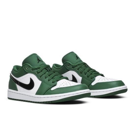 Air Jordan 1 Low Pine Green Men's Retro Sneakers 553558-301