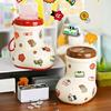 Cartoon Boot Piggy Bank with DIY Sticker Coin Cash Container Toddlers Boys Girls Money Saving Box Home Office Desktop Decoration
