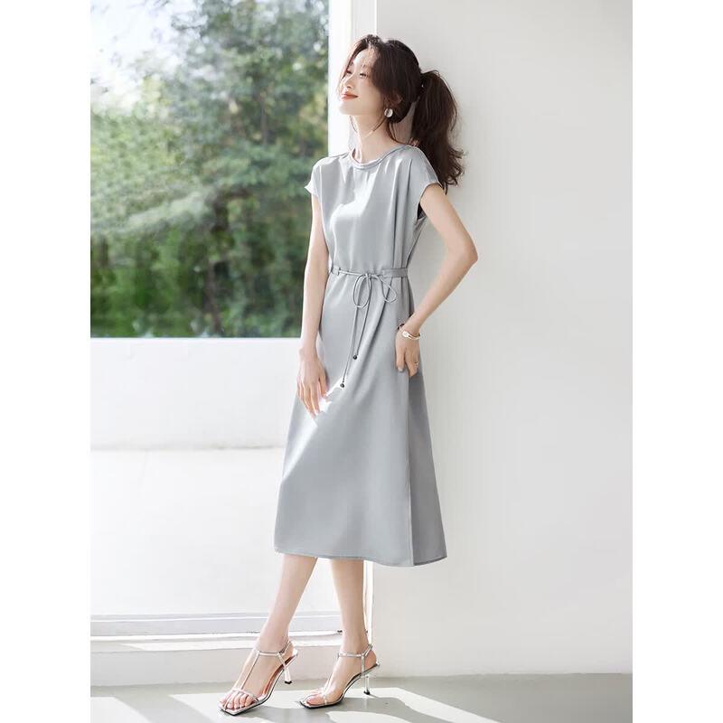 New Chinese Style Luster A-Line Dress