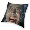Christopher Lee Dracula 1958 Pillowcase Printed Fabric Cushion Cover Gift VAMPIRE. DRACULA. Pillow Case Cover Bed Square 40X40cm