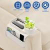 Silicone Sofa Couch Cup Holder Versatile Sturdy Sofa Armrest Tray with Side Pocket Easy to Install Silicone Armchair Cup Holder