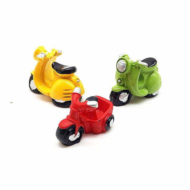 Motorrad Miniatur Garten Zuhause Bonsai Dekoration Miniatur Mini Harz Handwerk Ornamente Mikro Dekor DIY
