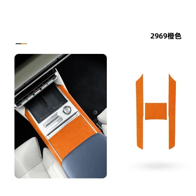Italian Suede Interior Stickers for ZEEKR 9X 2025 2026 Car Door Window Lift Decal Air Outlet Frame Trim Strip Center Dash Panel