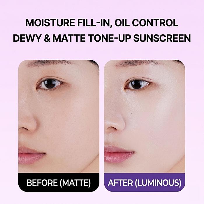 ISNTREE Onion Blemish Purple Light Tone-up Sun Cream SPF50+ PA++++ 40ml (3 Options) - DAISO