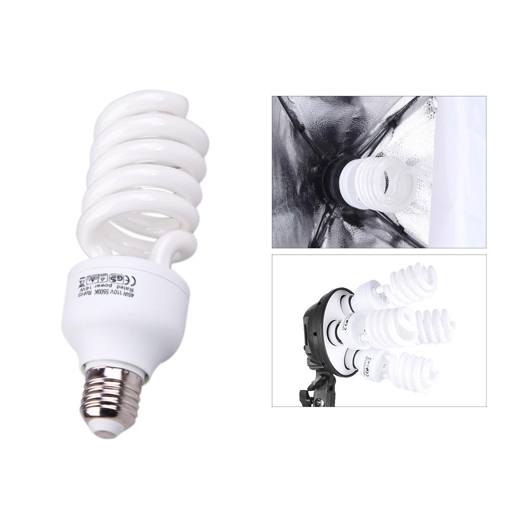 E27 220 V 5500 K 45 W Fotostudio-Glühbirne, Videofotografie, Tageslichtlampe