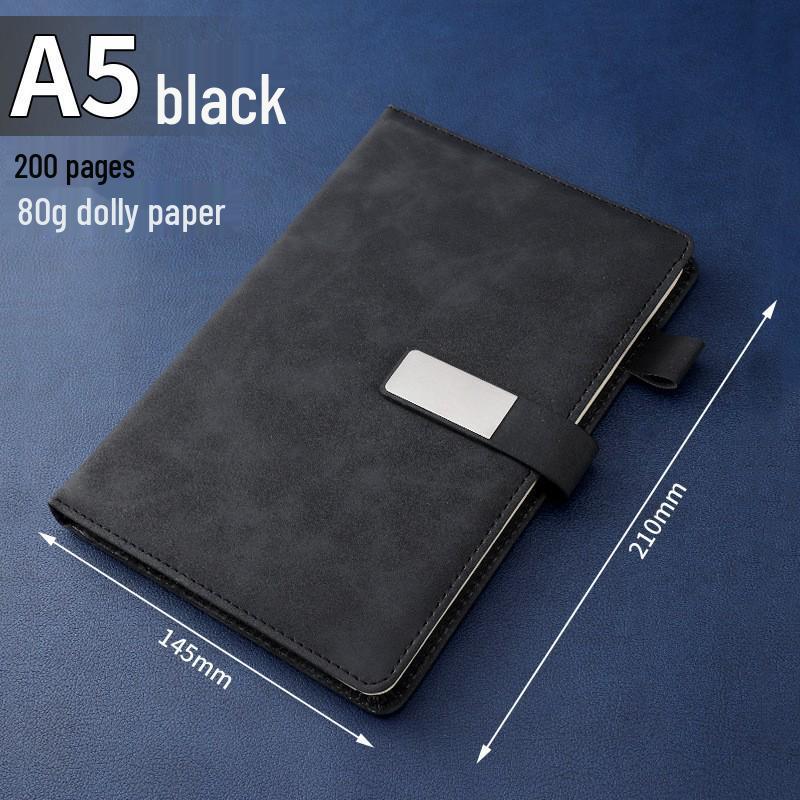 Custom Logo A5 Notebook with Buckle - Learning Planner, Office Business Stationery, Record Book, Gift Box