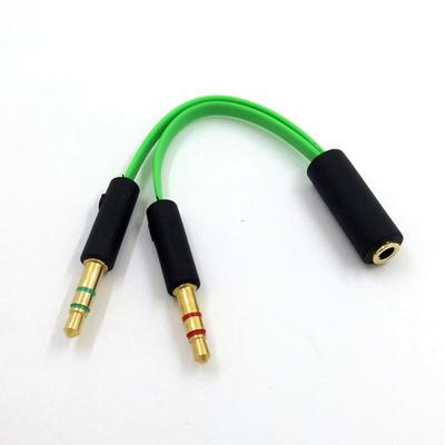 Gaming Cable Audio Cord Headphones Replacement 11.5cm 4.53 Inches Long Gaming Headset Cable Extension Cord for Computers