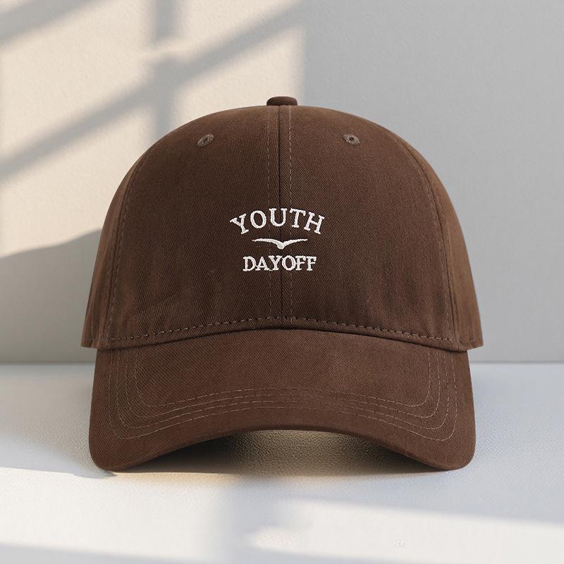 

Бейсболка с вышивкой букв большого обхвата головы, женская универсальная увеличенная и углубленная широкополая шляпа с мягким верхом, подчеркивающая маленькое лицо, кепка с козырьком для мужчин Regular M (56-59cm) кофейный