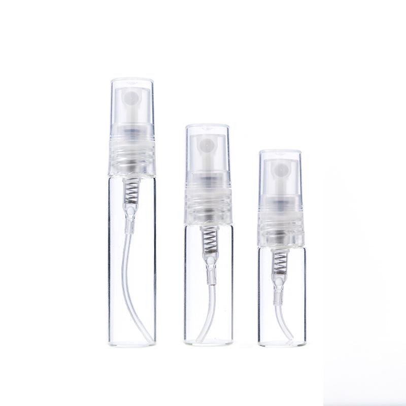 5/10Pcs 2ml 3ml 5ml 10ml Mini Portable Perfume Bottle Spray Refillable Cosmetic Sample Glass Bottling Empty Container