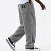Breite Cordhose mit aufgesetzter Logo-Tasche, lässig, locker, gerade geschnitten, für Herren