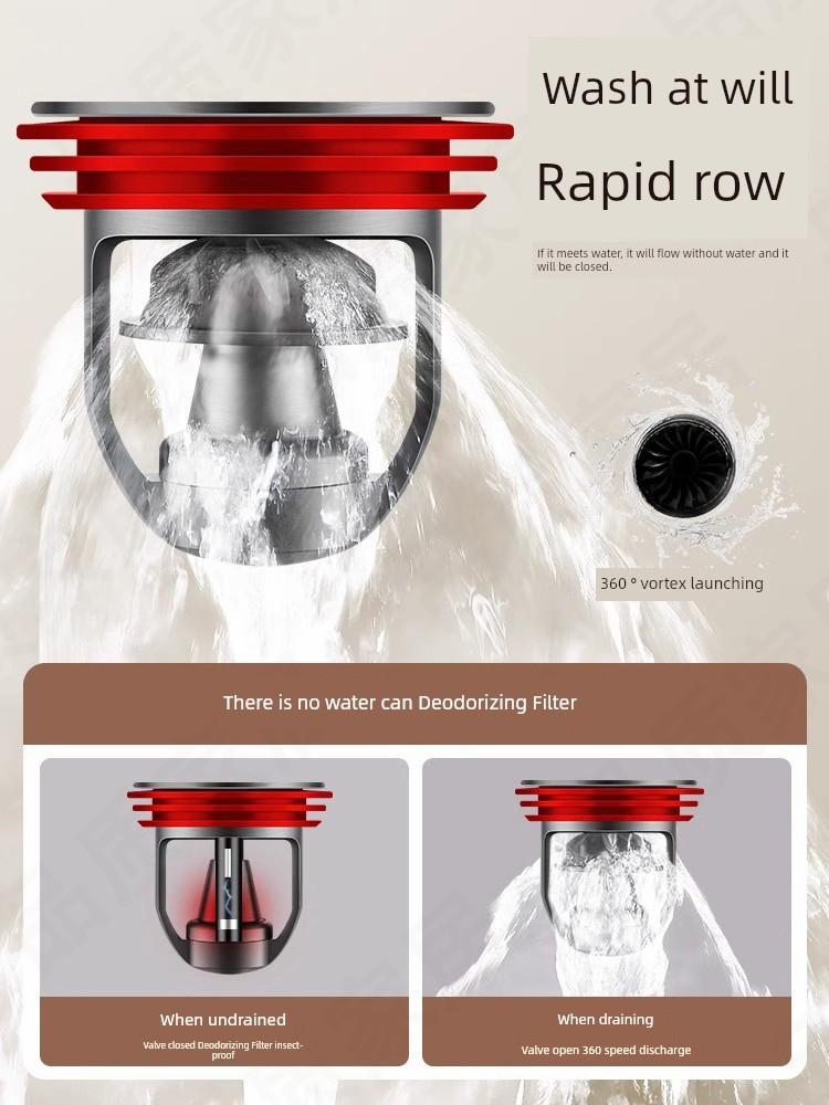Italian Floor Drain Odor Preventer Bathroom Sewer Anti-Odor Handy Gadget Toilet Anti-Odor Inner Core Deodorant Sealing Cover